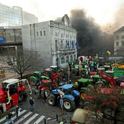 Los tractores ocupan Bruselas: los agricultores se rebelan contra la Unión Europea