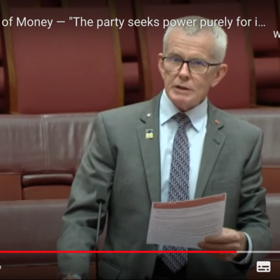 Discursos receintes del Senador Malcolm Roberts – Australia