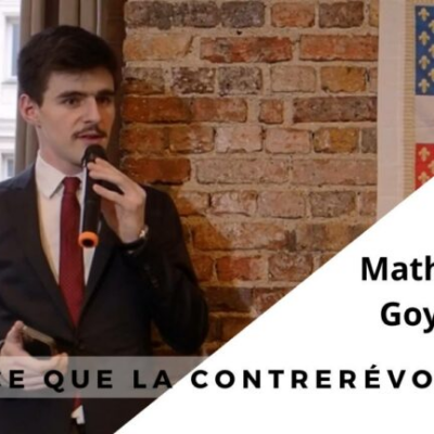 Mathieu Goyer, acerca la contrarrevolución