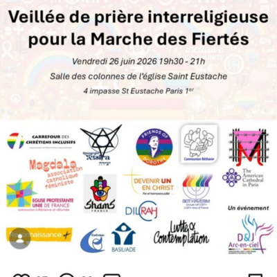 “Vigilia de oración interreligiosa para la Marcha del Orgullo”: El profesor Bouscau escribe al obispo Ulrich